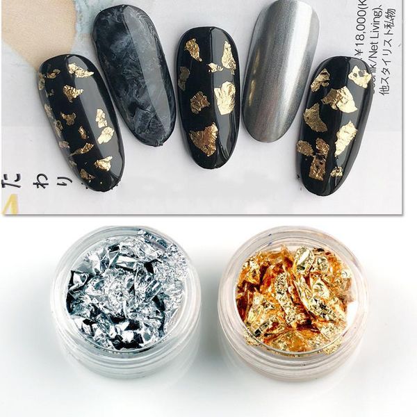 box nail art sticker gold silver irregular aluminum foil paper 3d glitter diy manicure uv gel polish decoration tools1, Silver;gold
box nail art sticker gold silver irregular aluminum foil paper 3d glitter diy manicure uv gel polish decoration tools1, Silver;gold