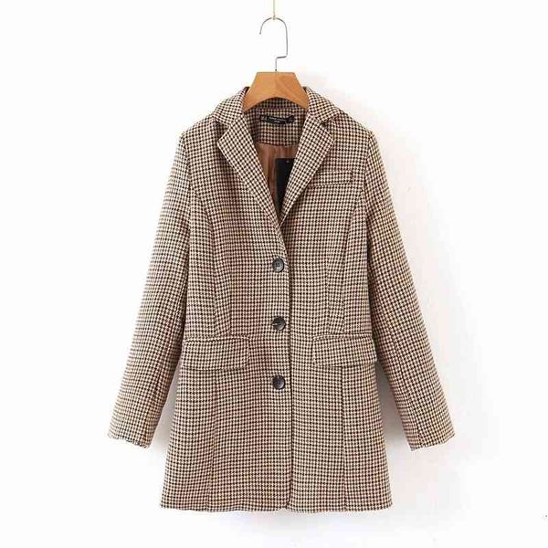 women's jackets autumn casual houndstooth khaki za long female fashion back bandage plaid slim outwear jacket femme ge7r, Black;brown
women's jackets autumn casual houndstooth khaki za long female fashion back bandage plaid slim outwear jacket femme ge7r, Black;brown