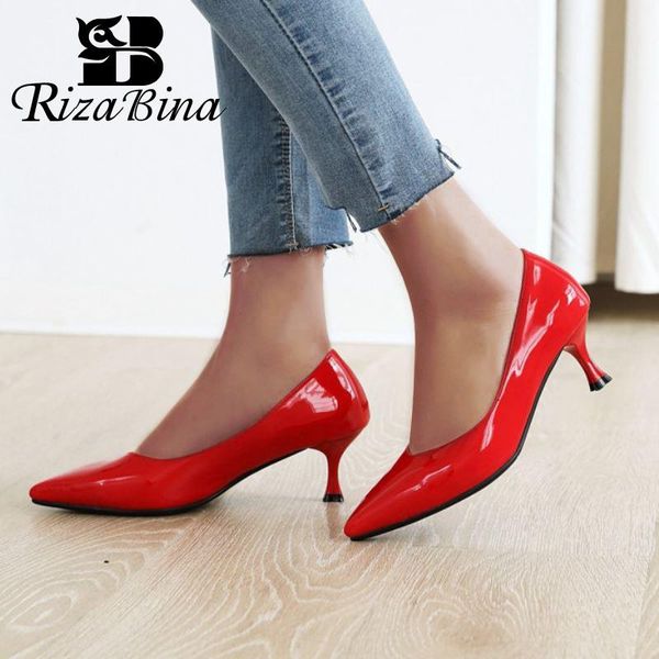 dress shoes rizabina plus size 33-43 women pumps leather pattern pointed toe fashion solid color thin heels office lady footwear, Black
dress shoes rizabina plus size 33-43 women pumps leather pattern pointed toe fashion solid color thin heels office lady footwear, Black