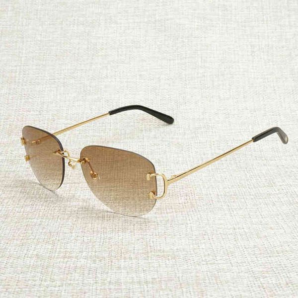 factory direct price vintage oval men trendy metal frame rimless shades for women summer eyewear outdoor traveling club party oculos gafas, White;black
factory direct price vintage oval men trendy metal frame rimless shades for women summer eyewear outdoor traveling club party oculos gafas, White;black