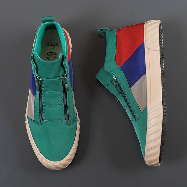 spring green high-casual sneakers men breathable zip men canvas shoes new arrival splicing custom shoes zapatillas de hombre
spring green high-casual sneakers men breathable zip men canvas shoes new arrival splicing custom shoes zapatillas de hombre