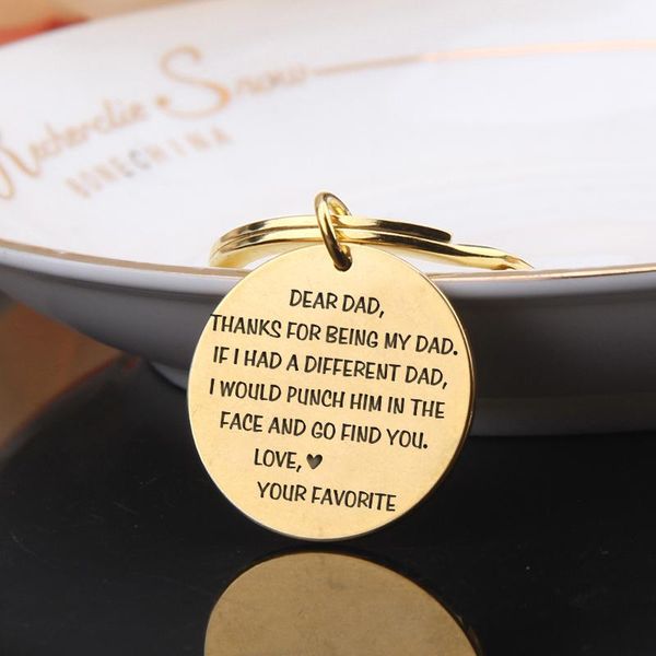 keychains father's day gifts to dad festival surprise round keychain engraved:dear dad, thanks for being my dad.love,your favorite, Silver
keychains father's day gifts to dad festival surprise round keychain engraved:dear dad, thanks for being my dad.love,your favorite, Silver