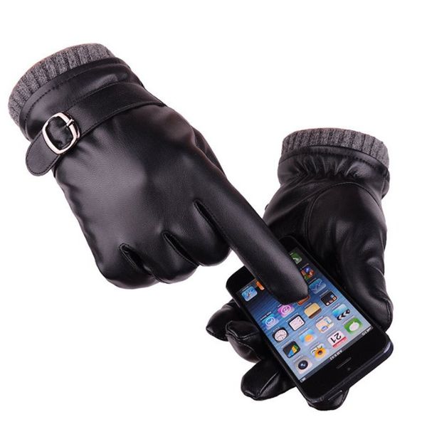 black leather gloves men soft comfortable waterproof winter autumn motorcycling driving gloves, Blue;gray
black leather gloves men soft comfortable waterproof winter autumn motorcycling driving gloves, Blue;gray