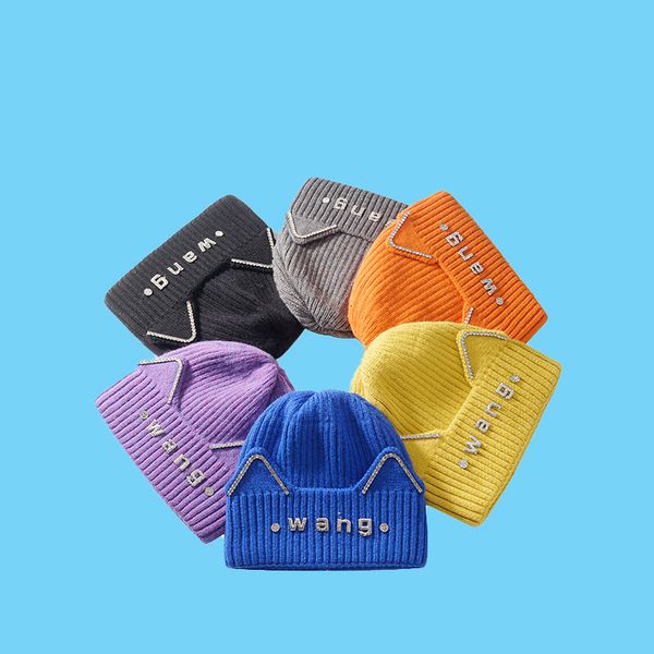 hat girl winter diamond letter cat ear wool personality lovely plush warm knitted fashion, Blue;gray
hat girl winter diamond letter cat ear wool personality lovely plush warm knitted fashion, Blue;gray