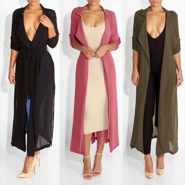 slinky cardigan maxi duster women blouses chiffon casual trench sashes belted celeb waterfall shirts long, White
slinky cardigan maxi duster women blouses chiffon casual trench sashes belted celeb waterfall shirts long, White