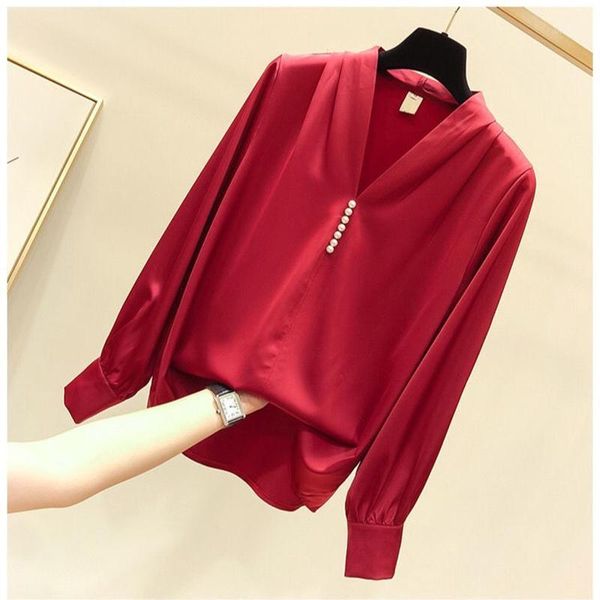 women's blouses & shirts moyisu 2021 fashion beaded women shirt spring long sleeve chiffon solid color white/red oversized female blous
women's blouses & shirts moyisu 2021 fashion beaded women shirt spring long sleeve chiffon solid color white/red oversized female blous