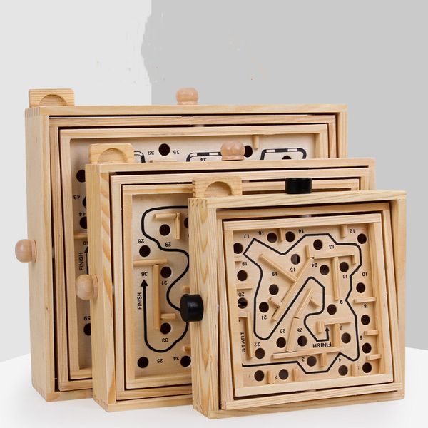 children's wooden interactive tablebalance ball game intelligence track hand maze toys
children's wooden interactive tablebalance ball game intelligence track hand maze toys
