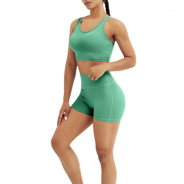women's tracksuits 2 pcs women yoga outfits, adults solid color u-shaped neck cross strap tank + bulift shorts, Gray
women's tracksuits 2 pcs women yoga outfits, adults solid color u-shaped neck cross strap tank + bulift shorts, Gray
