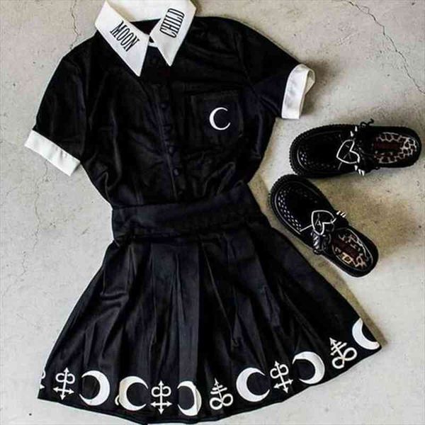 gothic blouse black moon child print short sleeve loose casual female shirts plus size s-5xl darkness summer chic goth blouses, White
gothic blouse black moon child print short sleeve loose casual female shirts plus size s-5xl darkness summer chic goth blouses, White