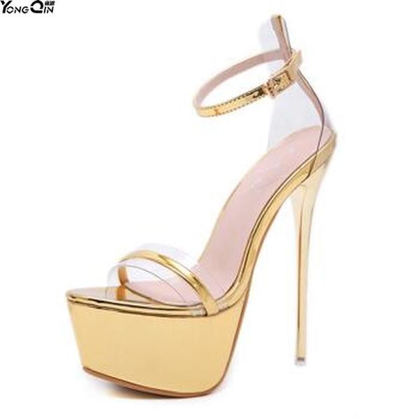 europe wild metallic transparent pcv gold black high heel women sandals open toes shoes
europe wild metallic transparent pcv gold black high heel women sandals open toes shoes