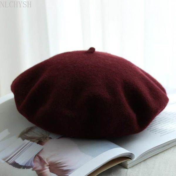 beanies autumn winter hat 100% wool thick berets french artist beret women painter girls female warm walking cap
beanies autumn winter hat 100% wool thick berets french artist beret women painter girls female warm walking cap
