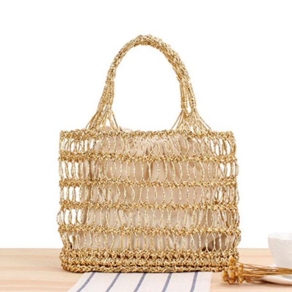 evening bags european and american style gold silver thread hollow hand crocheted bag tide holiday beach portable straw
evening bags european and american style gold silver thread hollow hand crocheted bag tide holiday beach portable straw