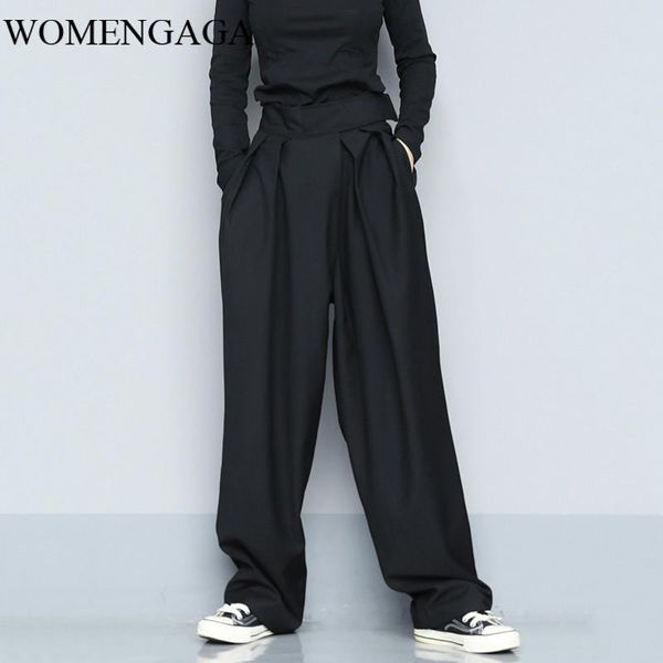women's pants & capris loose high waist black brief pleated long wide leg trousers fit women fashion tide spring autumn 2021 1s399q, Black;white
women's pants & capris loose high waist black brief pleated long wide leg trousers fit women fashion tide spring autumn 2021 1s399q, Black;white