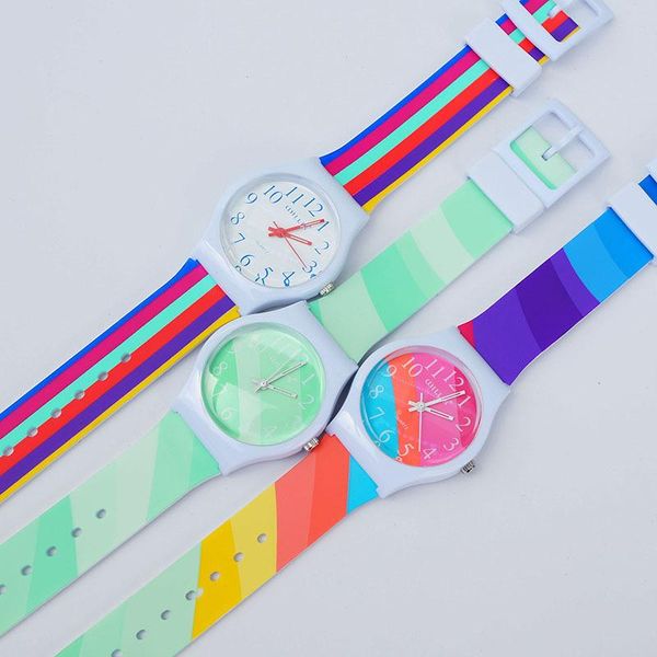 wristwatches simple fashion student quartz watch contrast color vertical bar children's casual, Slivery;brown
wristwatches simple fashion student quartz watch contrast color vertical bar children's casual, Slivery;brown
