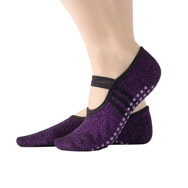 kokossi yoga socks bright silk lace-up comfortable breathable non-pilling pvc harmless anti-slip skin-friendly women dance sports, Black
kokossi yoga socks bright silk lace-up comfortable breathable non-pilling pvc harmless anti-slip skin-friendly women dance sports, Black