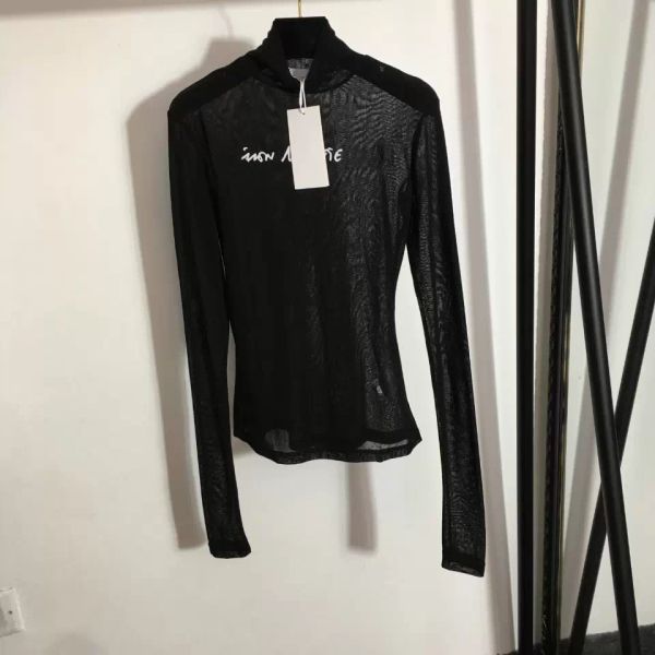 women mesh long-sleeved t-shirt hollow bottoming shirt hoodies bottoming shirt tights brand slim womens designer clothes wholesale, Black
women mesh long-sleeved t-shirt hollow bottoming shirt hoodies bottoming shirt tights brand slim womens designer clothes wholesale, Black