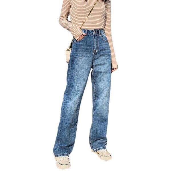 women's jeans women blue high waist wide leg pants 2021 spring autumn zipper pockets chic water wash loose long feminina jd779
women's jeans women blue high waist wide leg pants 2021 spring autumn zipper pockets chic water wash loose long feminina jd779