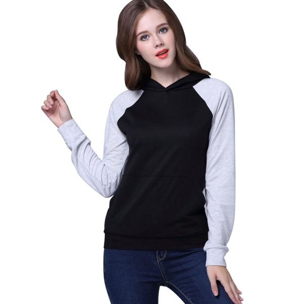 women's hoodies & sweatshirts 2021 casual patchwork long sleeve hoodie sweatshirt contrast color pullover female slim fashion hooded fr, Black
women's hoodies & sweatshirts 2021 casual patchwork long sleeve hoodie sweatshirt contrast color pullover female slim fashion hooded fr, Black