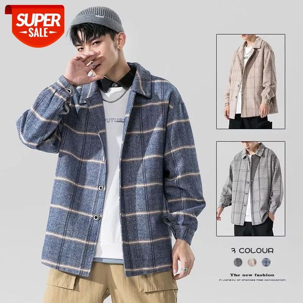 2020 men's fashion woolen blends streetwear bomber jackets long seelves coats lattice printing outerwear big size -5xl #sy63, White;black
2020 men's fashion woolen blends streetwear bomber jackets long seelves coats lattice printing outerwear big size -5xl #sy63, White;black