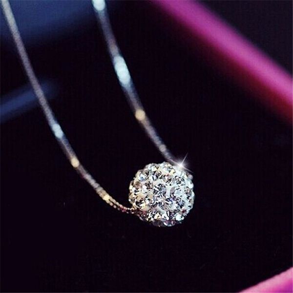 xiangbala diamond ball pearl pendant necklaces inlaid with clavicle chain, Silver
xiangbala diamond ball pearl pendant necklaces inlaid with clavicle chain, Silver