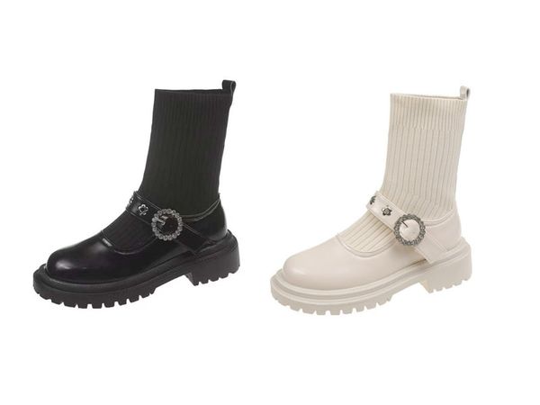 2021thick heel breathable knitted boots ,mary jane day jk socks boot / dlj73004, Black
2021thick heel breathable knitted boots ,mary jane day jk socks boot / dlj73004, Black