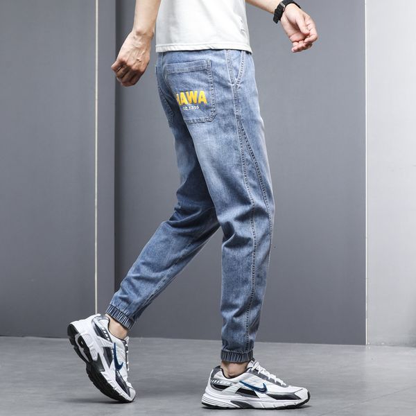 2021 summer men's loose jeans youth s korean elastic casual leggings thin pants, Blue
2021 summer men's loose jeans youth s korean elastic casual leggings thin pants, Blue