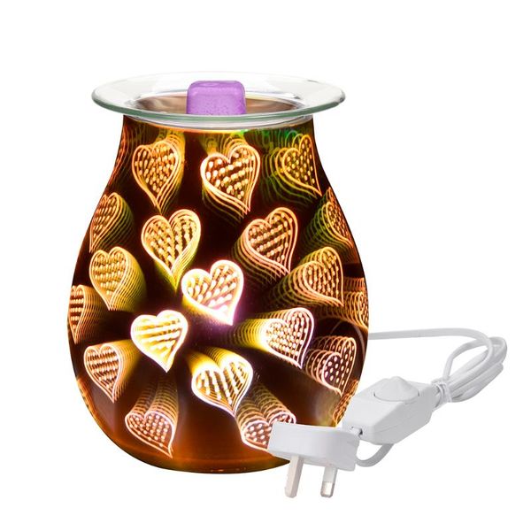 fragrance lamps 3d heart-shaped glass lamp electric aroma wax melter essential night light relaxing safe smokeless
fragrance lamps 3d heart-shaped glass lamp electric aroma wax melter essential night light relaxing safe smokeless