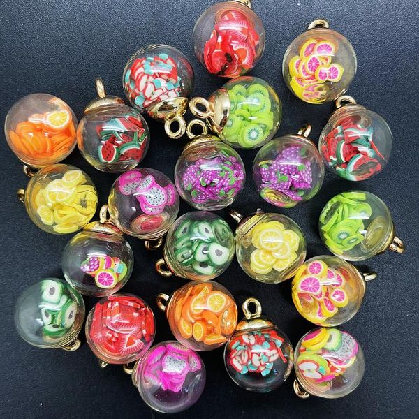 charms diy 8pcs 16mm mini glass bottles with fruits soft ceramics pendant ornaments jewelry making, Bronze;silver
charms diy 8pcs 16mm mini glass bottles with fruits soft ceramics pendant ornaments jewelry making, Bronze;silver
