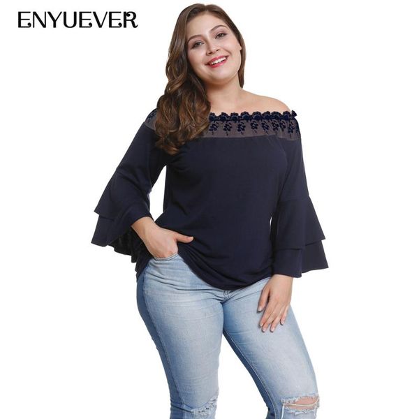 women's blouses & shirts enyuever women shirt long sleeve blouse plus size flare off shoulder femme ladies and lace casual, White
women's blouses & shirts enyuever women shirt long sleeve blouse plus size flare off shoulder femme ladies and lace casual, White