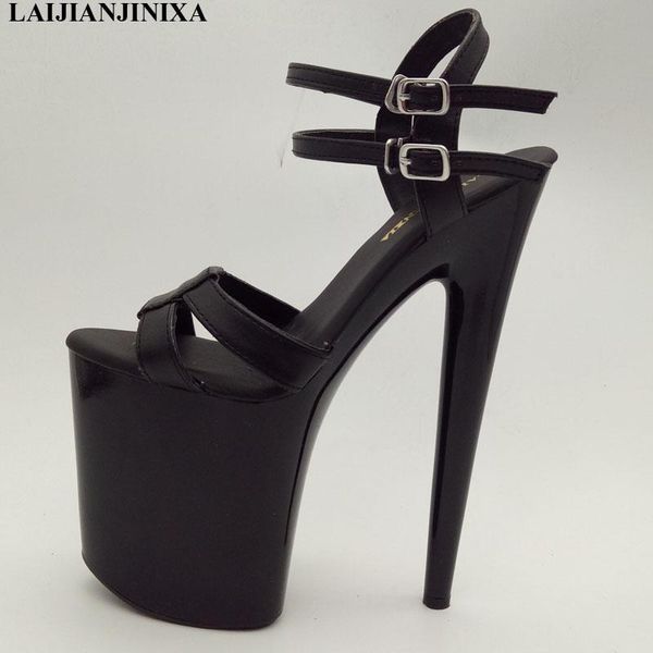 sandals ankle strap plus size 46 summer shoes for ladies 17cm high heel platform open toe pumps, Black
sandals ankle strap plus size 46 summer shoes for ladies 17cm high heel platform open toe pumps, Black