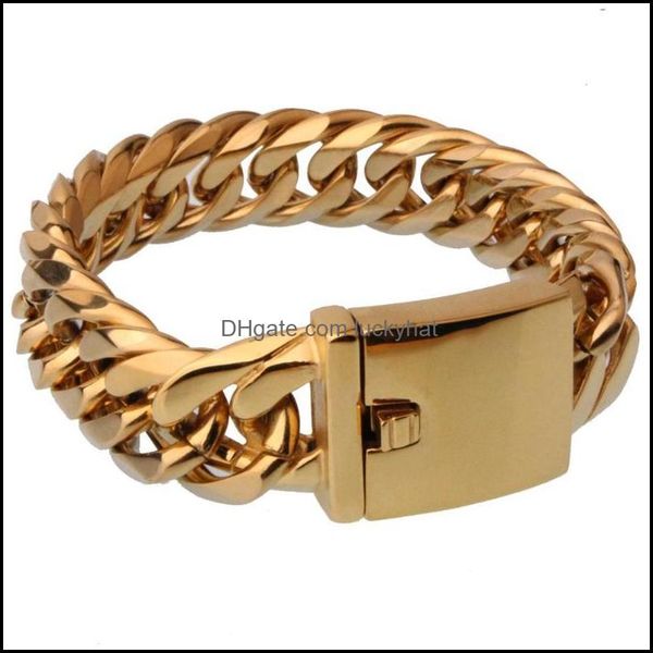 link bracelets jewelrylink chain 16mm wide 711 length charming jewelry 316l stainless steel gold cuban curb mens womens bracelet handmad, Black
link bracelets jewelrylink chain 16mm wide 711 length charming jewelry 316l stainless steel gold cuban curb mens womens bracelet handmad, Black