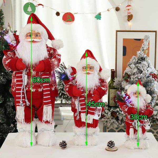 christmas decorations 60/45cm big santa claus for home year children's gifts 60/45/30cm el coffee shop window ornaments
christmas decorations 60/45cm big santa claus for home year children's gifts 60/45/30cm el coffee shop window ornaments