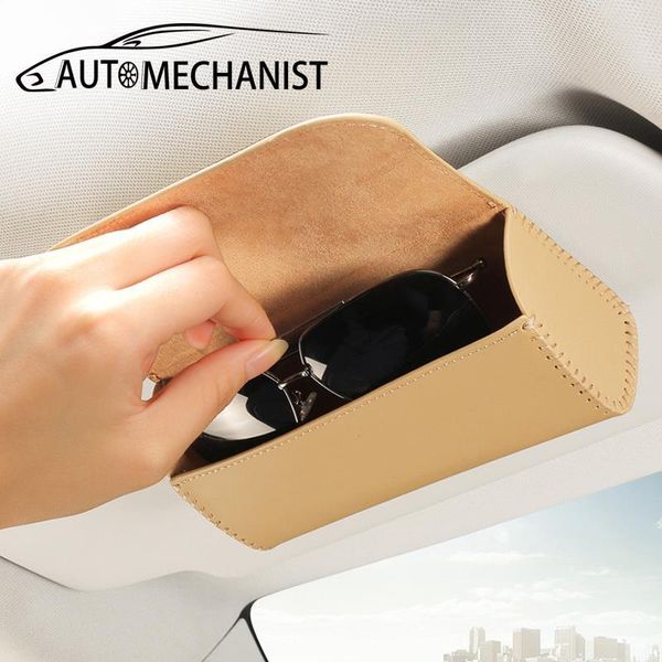 leather car sun visor organizer glass holder interior case for sunglasses clip storage box accessories other 
leather car sun visor organizer glass holder interior case for sunglasses clip storage box accessories other
