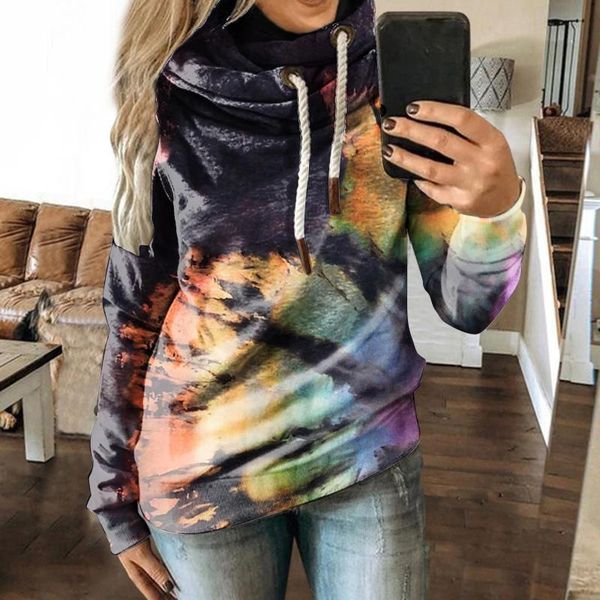 women's hoodies & sweatshirts plus size tie-dye print women hooded colorful long sleeve drawstring streetwear sudaderas con capucha, Black
women's hoodies & sweatshirts plus size tie-dye print women hooded colorful long sleeve drawstring streetwear sudaderas con capucha, Black