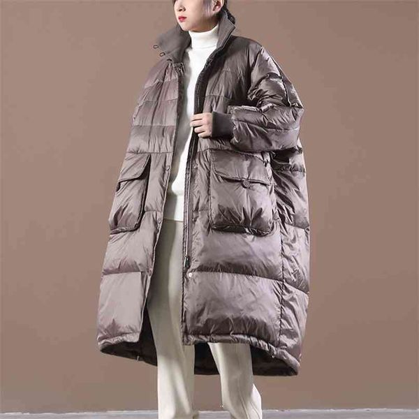 ailegogo winter women thick warm 90% white duck down long parka casual female pocket zipper snow outwear loose down jackets 210916, Black
ailegogo winter women thick warm 90% white duck down long parka casual female pocket zipper snow outwear loose down jackets 210916, Black