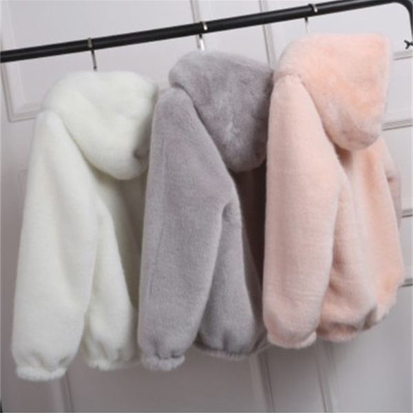 fur coat women's winter korean short female warm loose plush hooded thick coat jacket overcoat artificial fur 211110, Black
fur coat women's winter korean short female warm loose plush hooded thick coat jacket overcoat artificial fur 211110, Black