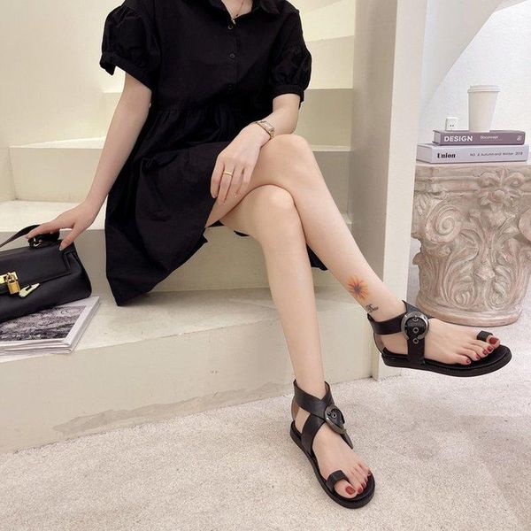 sandals 2021 women's outdoor punk vintage wide belt flats heel cool girl summer shoes sandalias mujer flat, Black
sandals 2021 women's outdoor punk vintage wide belt flats heel cool girl summer shoes sandalias mujer flat, Black