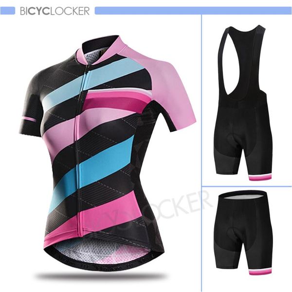 women clothes 2021 short sleeve cycling clothing road bike jersey set mtb racing female uniform outdoor skinsuit gel pants sets, Black;blue
women clothes 2021 short sleeve cycling clothing road bike jersey set mtb racing female uniform outdoor skinsuit gel pants sets, Black;blue