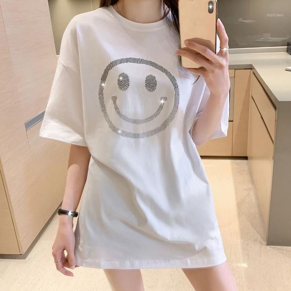 women's t-shirt cute smlie with diamond women kawaii t shirt summer 2xl oversized sunshine ladies tshirt cotton casual female white
women's t-shirt cute smlie with diamond women kawaii t shirt summer 2xl oversized sunshine ladies tshirt cotton casual female white