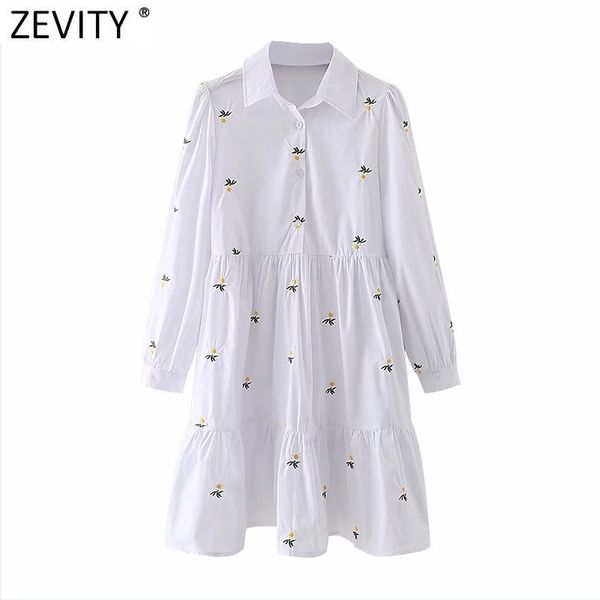 zevity women fashion floral embroidery casual slim pleats shirt dress female chic white party vestido business cloth ds4969 210419, Black;gray
zevity women fashion floral embroidery casual slim pleats shirt dress female chic white party vestido business cloth ds4969 210419, Black;gray