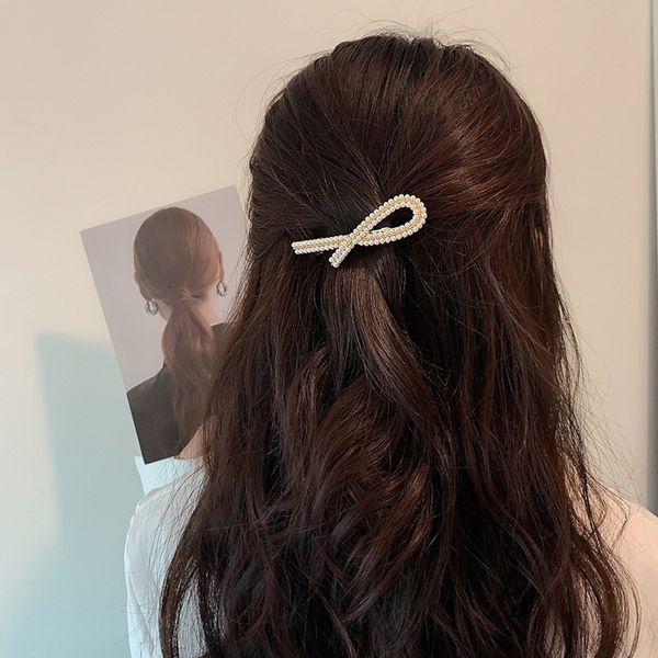 pearl bow hairpin fashion style super fairy spring clip net red new fashion trend headdress girl, Golden;silver
pearl bow hairpin fashion style super fairy spring clip net red new fashion trend headdress girl, Golden;silver