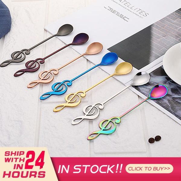 spoons 1pcs stainless steel spoon coffee shape music theme tea stirring small ice cream dessert creative tableware
spoons 1pcs stainless steel spoon coffee shape music theme tea stirring small ice cream dessert creative tableware