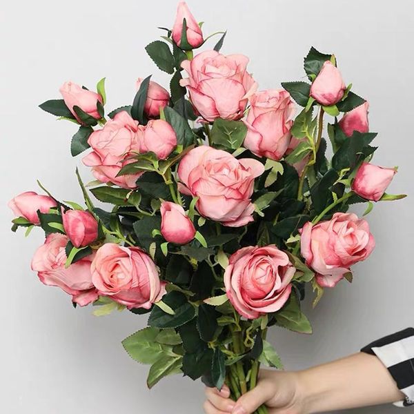 decorative flowers & wreaths european retro 2 head artificial rose oil color real touch fake for wedding party home decorations
decorative flowers & wreaths european retro 2 head artificial rose oil color real touch fake for wedding party home decorations