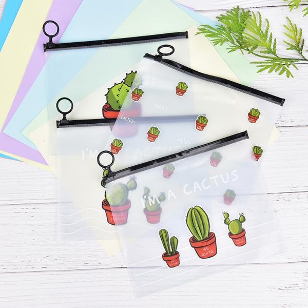 1pcs little fresh transparent scrub cactus ring pocket pouch large capacity stationery pencil bags office school supplies
1pcs little fresh transparent scrub cactus ring pocket pouch large capacity stationery pencil bags office school supplies