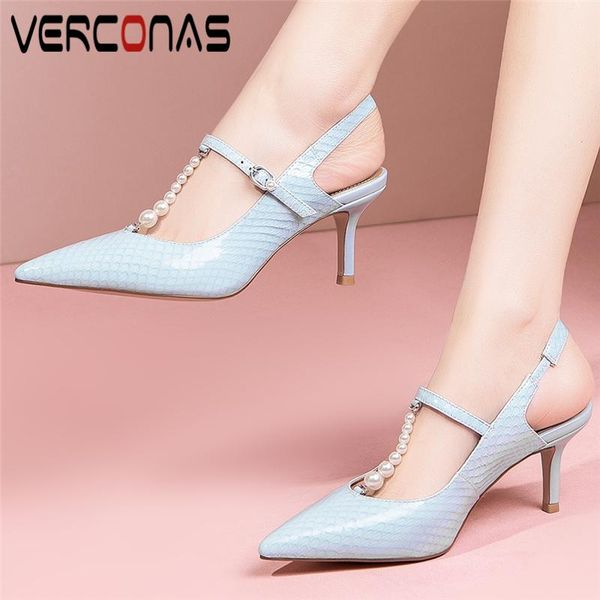 dress shoes verconas elegant sweet pearl women pumps spring summer fashion genuine leather thin heels party office slingbacks woman, Black
dress shoes verconas elegant sweet pearl women pumps spring summer fashion genuine leather thin heels party office slingbacks woman, Black