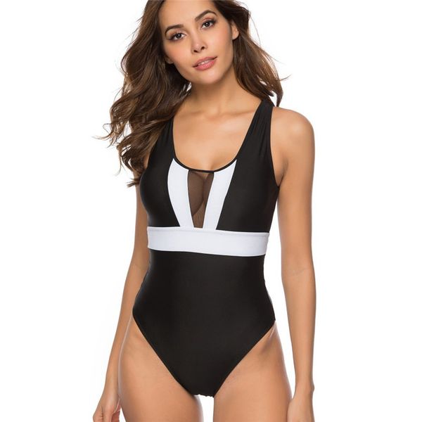 Women One Piece Swimsuit High Waited Swimsuit 2019 Bandage Sexy Brazilian Bathing Suit One-piece Swiming Wear monokini -XL, Black 2
Women One Piece Swimsuit High Waited Swimsuit 2019 Bandage Sexy Brazilian Bathing Suit One-piece Swiming Wear monokini -XL, Black 2