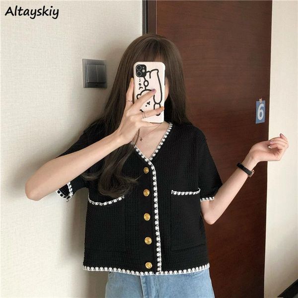 women's knits & tees cardigans women loose v-neck summer short sleeve knitting patchwork leisure stylish french bf style feminino sweat, White
women's knits & tees cardigans women loose v-neck summer short sleeve knitting patchwork leisure stylish french bf style feminino sweat, White