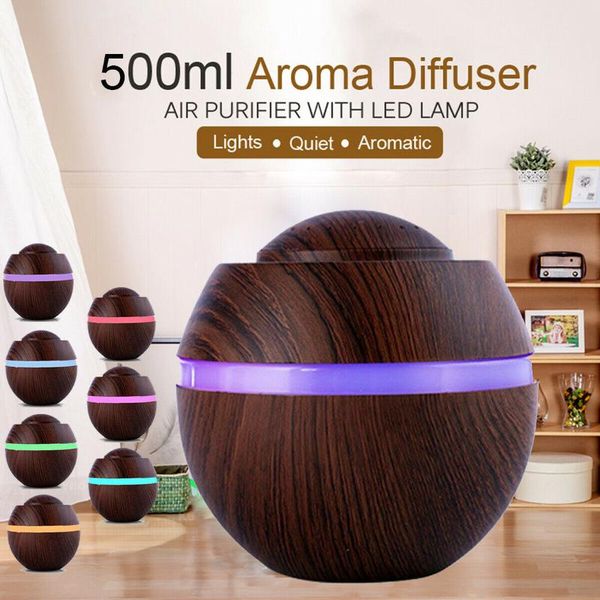 humidifiers 500ml humidifier essential aroma oil diffuser ultrasonic wood grain air usb mini mist maker led light
humidifiers 500ml humidifier essential aroma oil diffuser ultrasonic wood grain air usb mini mist maker led light