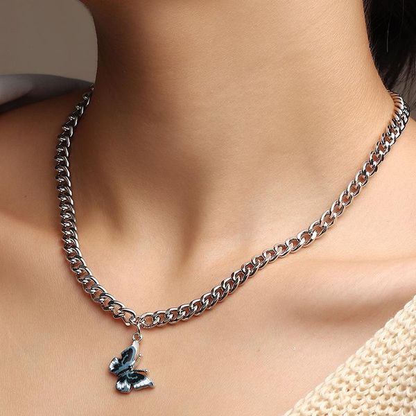 pendant necklaces vintage butterfly chain necklace for women animal punk cool harajuku choker trendy collares bohemian beach jewelry gift, Silver
pendant necklaces vintage butterfly chain necklace for women animal punk cool harajuku choker trendy collares bohemian beach jewelry gift, Silver
