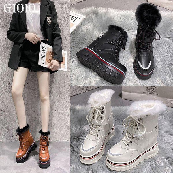 boots gioio women casual sneakers warm velvet female winter mid-tube leather short platform shoes, Black
boots gioio women casual sneakers warm velvet female winter mid-tube leather short platform shoes, Black